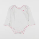 Boutchou - body blanc, rose - 24 mois