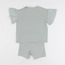 H&M - ensemble vert - 12/18 mois
