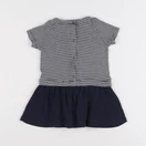 Petit Bateau - robe bleu - 12 mois