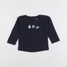 Boutchou - tee-shirt bleu - 9 mois