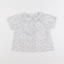 Cadet Rousselle - blouse vert, rose - 18 mois