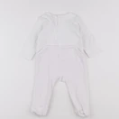 Jacadi - pyjama velours blanc, rose - 6 mois