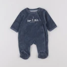 Vertbaudet - pyjama velours bleu - 0 mois