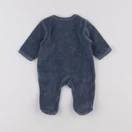 Vertbaudet - pyjama velours bleu - 0 mois