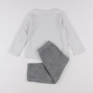 Vertbaudet - pyjama velours blanc, gris - 3 ans