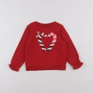 Vertbaudet - sweat rouge - 3 ans