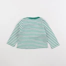 Petit Bateau - tee-shirt blanc, vert - 18 mois