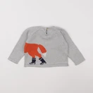 Monoprix - pull gris - 12/18 mois