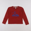 Petit Bateau - tee-shirt rouge - 10 ans