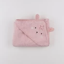 Vertbaudet - cape de bain rose - 0/36 mois