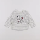 Vertbaudet - tee-shirt gris - 6 mois