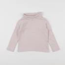 Vertbaudet - sous-pull blanc, rose - 3 ans