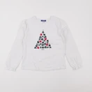 Okaidi - tee-shirt blanc - 8 ans