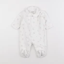 Vertbaudet - pyjama velours blanc - 3 mois