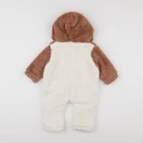 Vertbaudet - sur-pyjama blanc, marron - 6 mois