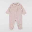 Vertbaudet - pyjama velours rose - 9 mois