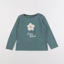 Vertbaudet - tee-shirt vert - 4 ans