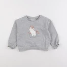 Vertbaudet - sweat gris - 4 ans