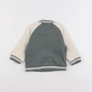 Vertbaudet - sweat blanc, vert - 12 mois