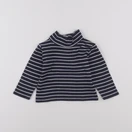 Vertbaudet - sous-pull bleu - 12 mois