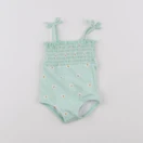 Vertbaudet - maillot de bain vert - 3 mois