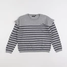 IKKS - pull gris - 8 ans