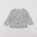 Vertbaudet - sweat gris - 9/12 mois