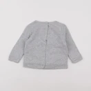 Vertbaudet - sweat gris - 9/12 mois