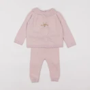 Vertbaudet - ensemble rose - 6 mois