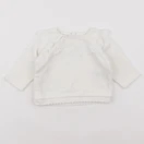Vertbaudet - sweat beige - 6 mois