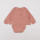 Vertbaudet - body tee-shirt rose - 9 mois
