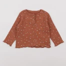 Vertbaudet - tee-shirt marron - 6 mois