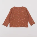 Vertbaudet - tee-shirt marron - 6 mois