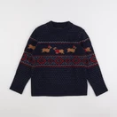 Monoprix - pull bleu - 8 ans