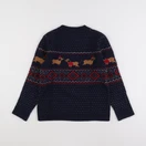 Monoprix - pull bleu - 8 ans
