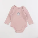 Vertbaudet - body rose - 12 mois