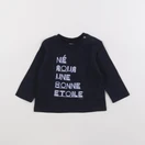 IKKS - tee-shirt bleu - 6 mois