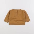 Vertbaudet - sweat marron - 3 mois