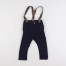 H&M - pantalon bleu - 9/12 mois