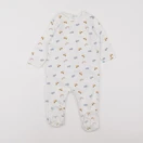 Vertbaudet - pyjama coton blanc - 9 mois