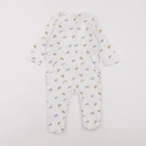 Vertbaudet - pyjama coton blanc - 9 mois