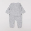 Vertbaudet - pyjama velours gris - 6 mois
