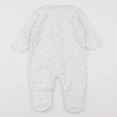 Vertbaudet - pyjama velours blanc - 6 mois