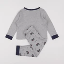 Vertbaudet - pyjama coton gris - 4 ans