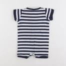 H&M - pyjama coton bleu, blanc - 2/4 ans