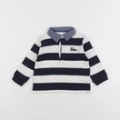 Boutchou - polo bleu, blanc - 12 mois