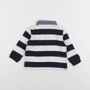 Boutchou - polo bleu, blanc - 12 mois
