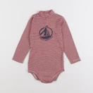 Petit Bateau - body rouge, blanc - 18 mois