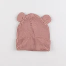 H&M - bonnet rose - 3/6 mois