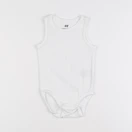 H&M - body blanc - 6/9 mois